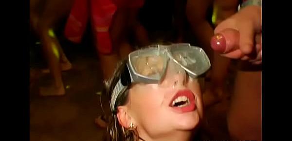 Sensational and wild fuckfest party